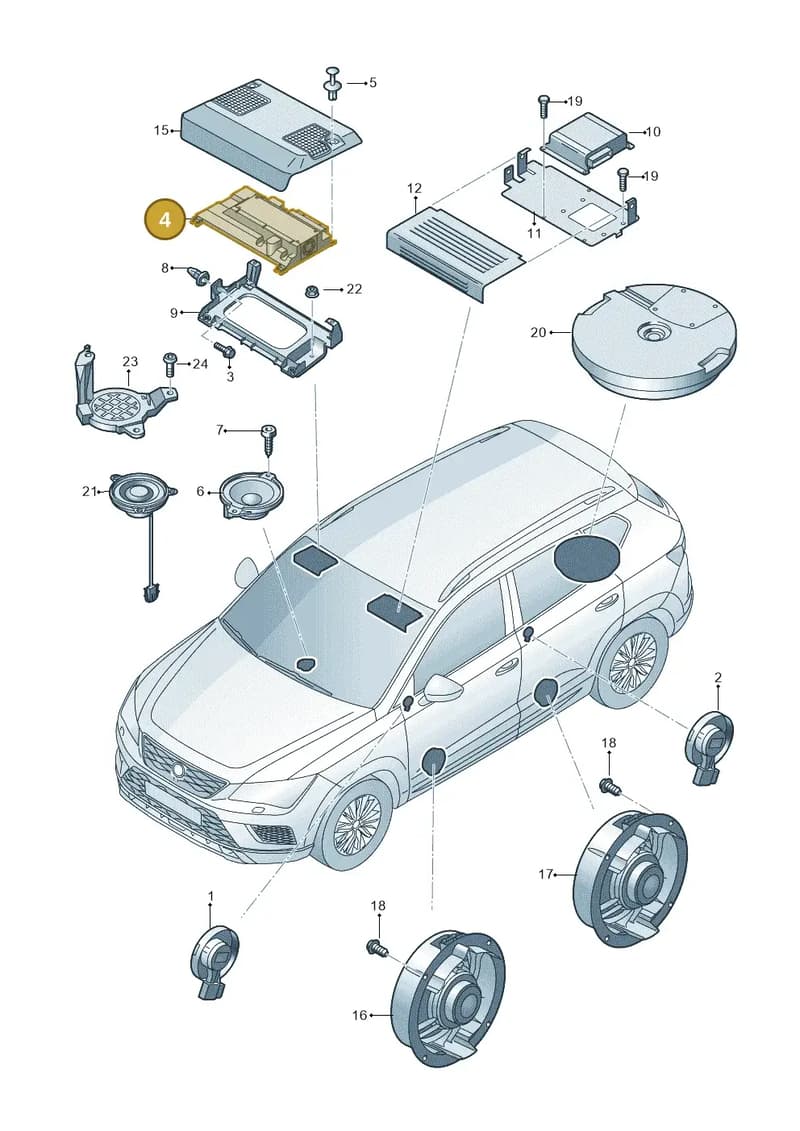 81A035223 — Skoda Karoq (2017-2023) diagram 834035035, position 4