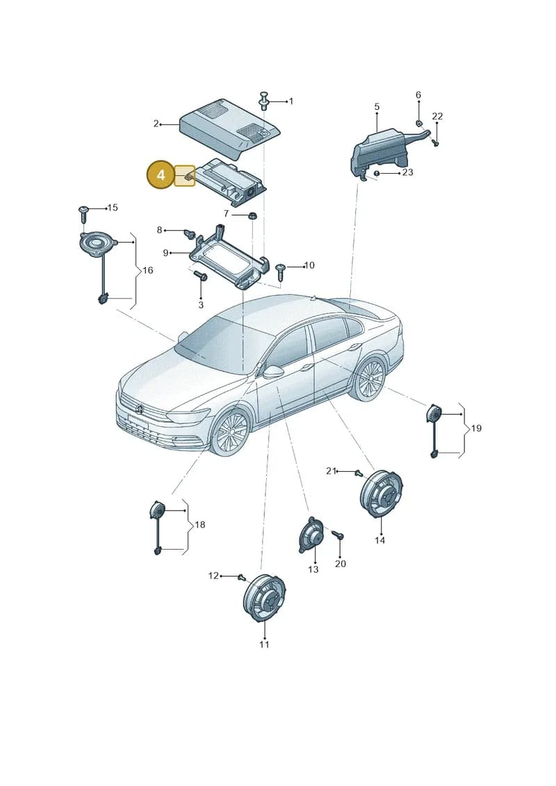 81A035223 — Skoda Superb NF (2015-2023) diagram 881035350, position 4