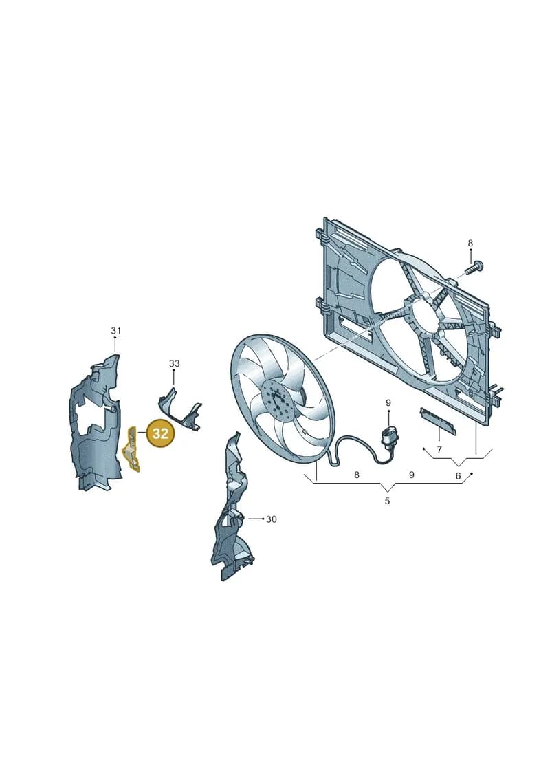 81A121230 — Audi Q2 (2016-2025) diagram 803121910, position 32
