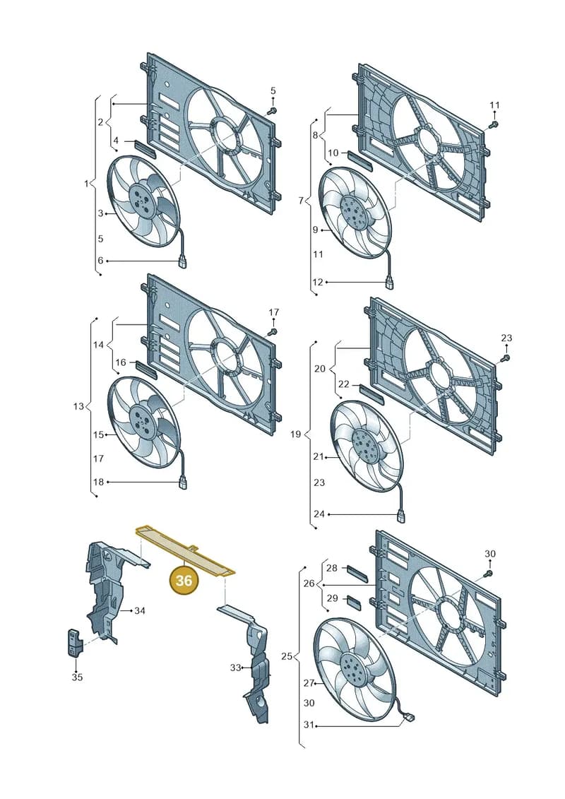 81A121285F — Audi Q2 (2016-2025) diagram 803121925, position 36