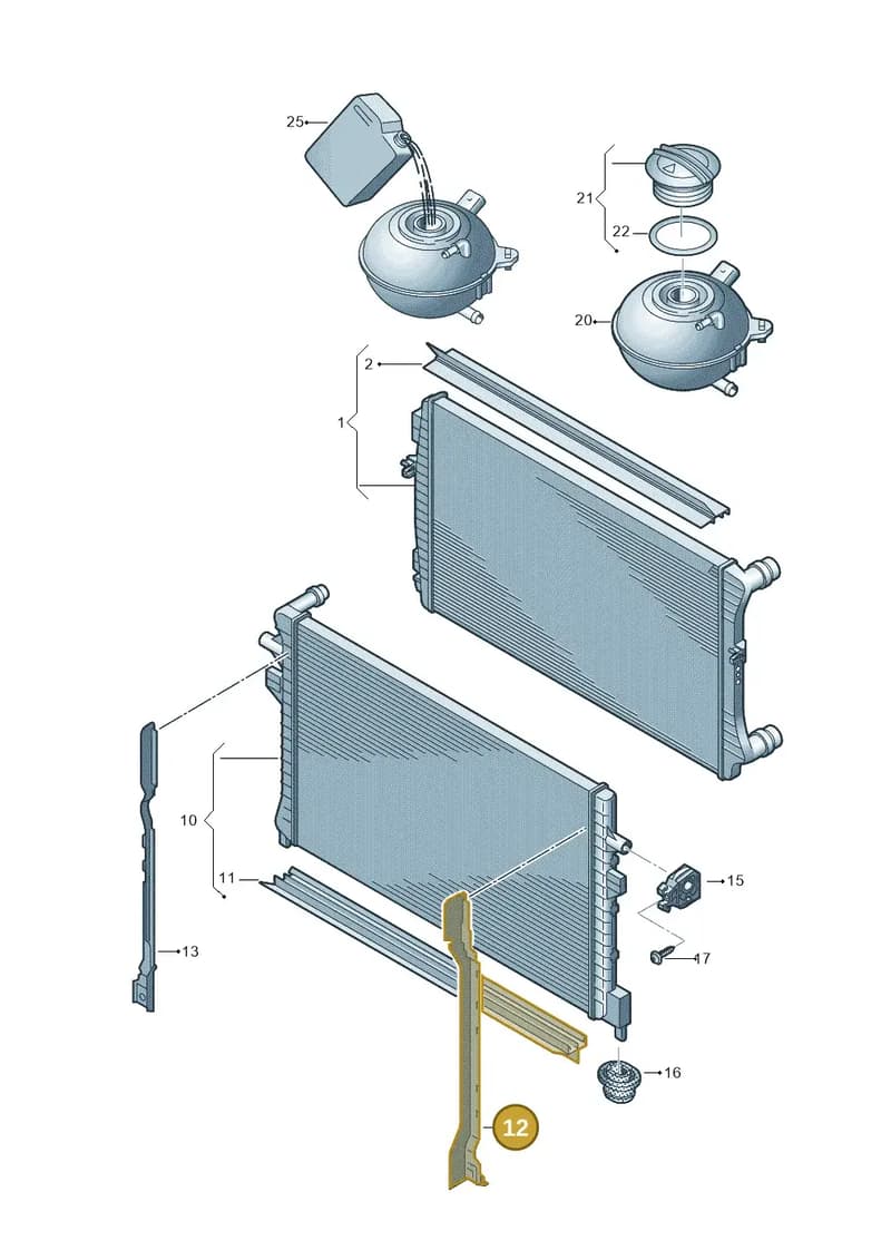 81A121331 — Audi Q2 (2016-2025) diagram 745121710, position 12