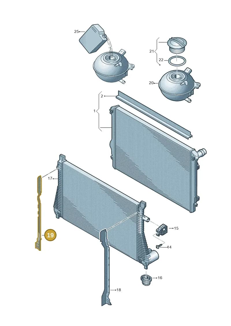 81A121332 — Audi Q2 (2016-2025) diagram 745121720, position 19