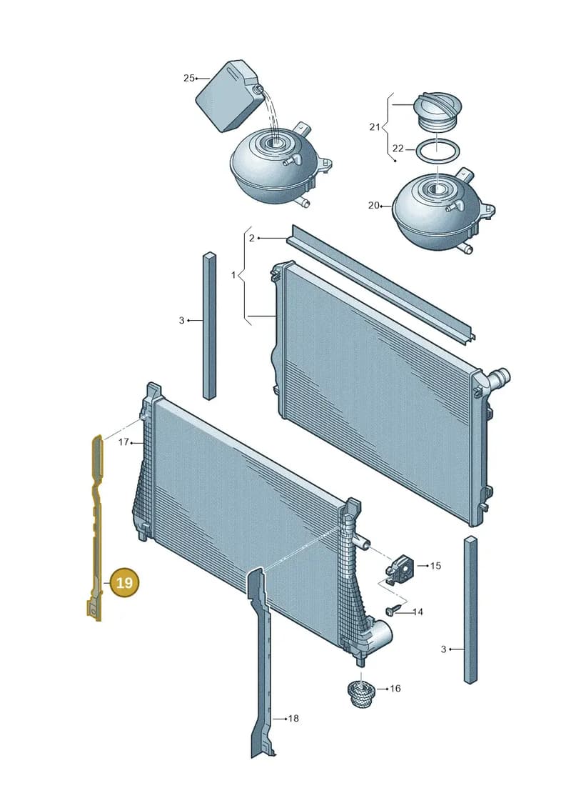 81A121332 — Audi Q2 (2016-2025) diagram 745121730, position 19