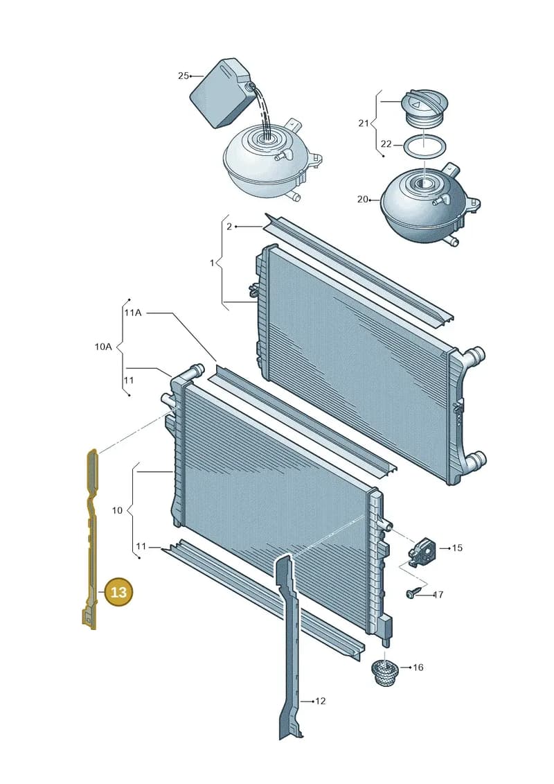 81A121332 — Audi Q2 (2016-2025) diagram 745121760, position 13