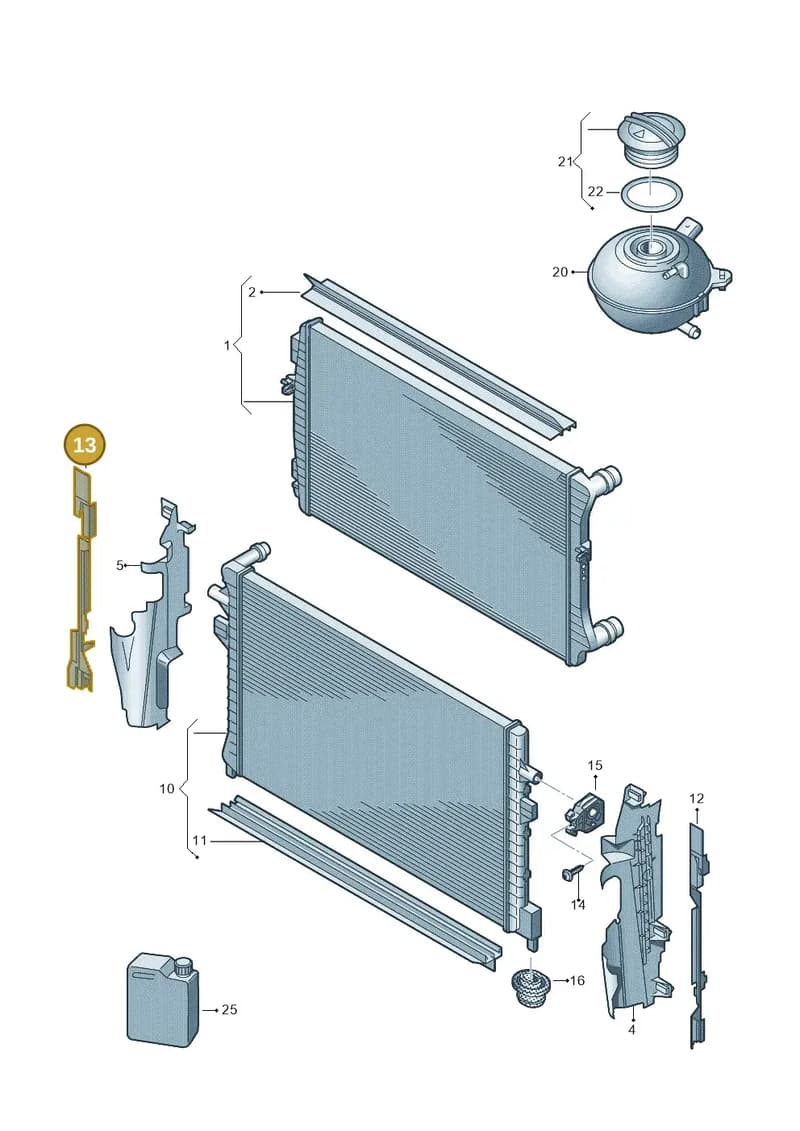 81A121332 — Audi Q2 (2016-2025) diagram 746121700, position 13