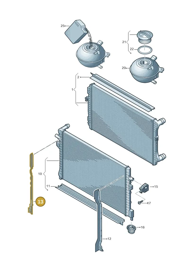 81A121332 — Audi Q2 (2016-2025) diagram 745121710, position 13