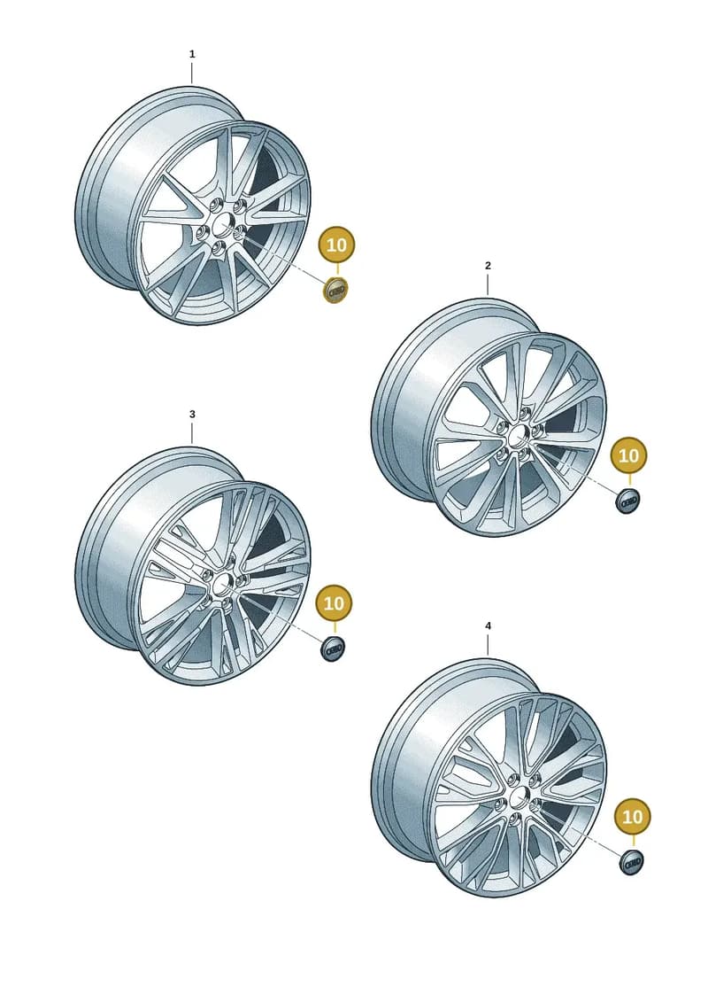 81A601170 — Audi A5 Limousine (2024-2025) diagram 8wk601300, position 10