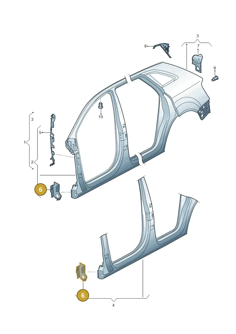 81A803088 — Audi Q2 (2016-2025) diagram 803809500, position 6