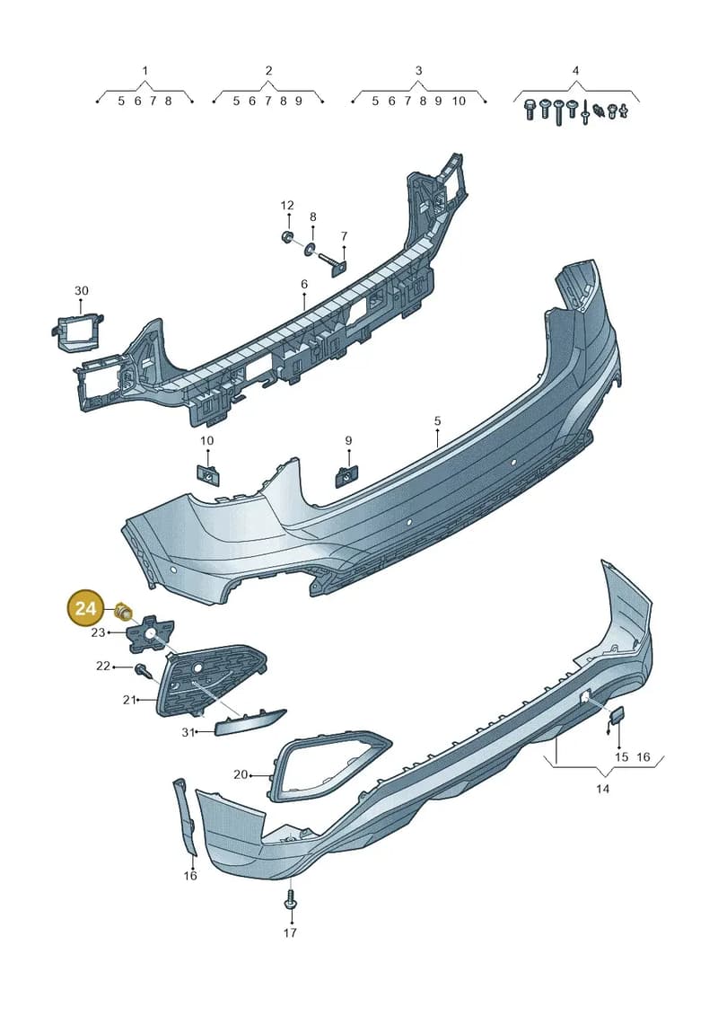 81A807007 — Audi Q2 (2016-2025) diagram 803807065, position 24