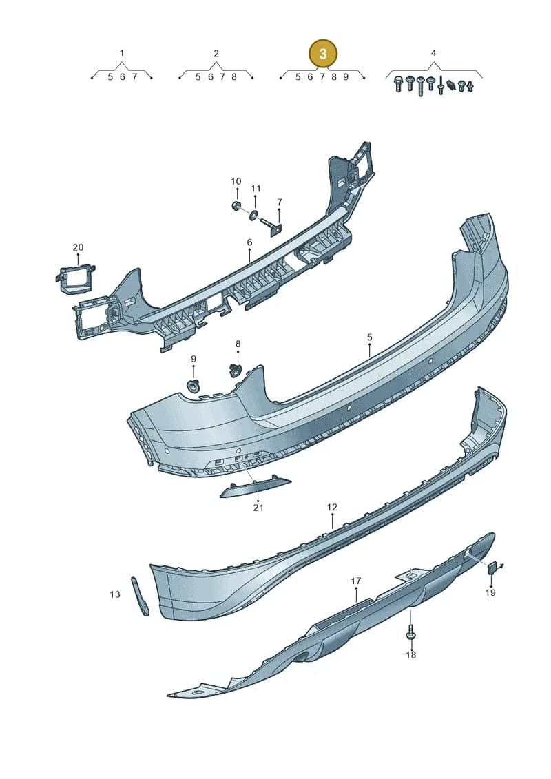 81A807067BGRU — Audi Q2 (2016-2025) diagram 803807700, position 3