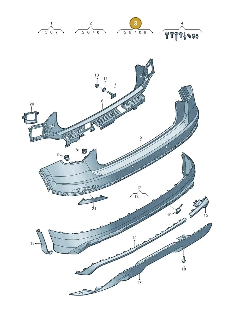 81A807067BGRU — Audi Q2 (2016-2025) diagram 803807800, position 3
