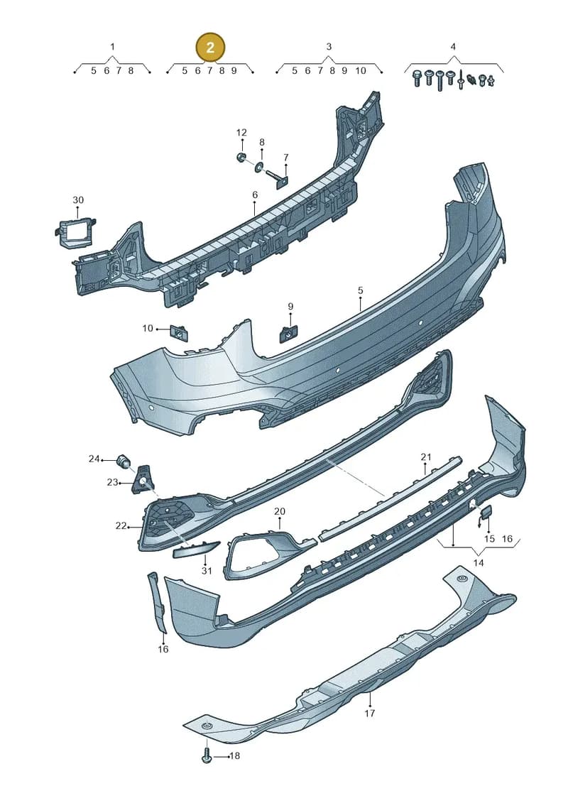 81A807067DGRU — Audi Q2 (2016-2025) diagram 803807085, position 2