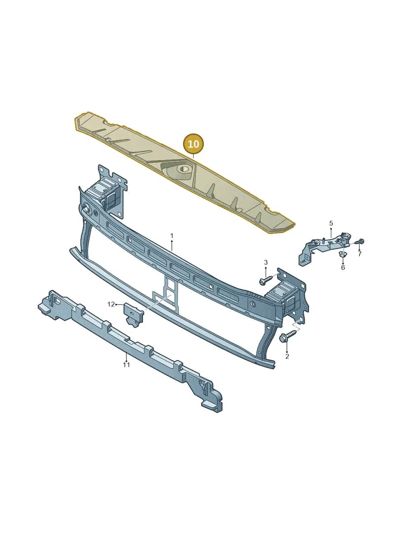 81A807081A — Audi Q2 (2016-2025) diagram 803807000, position 10