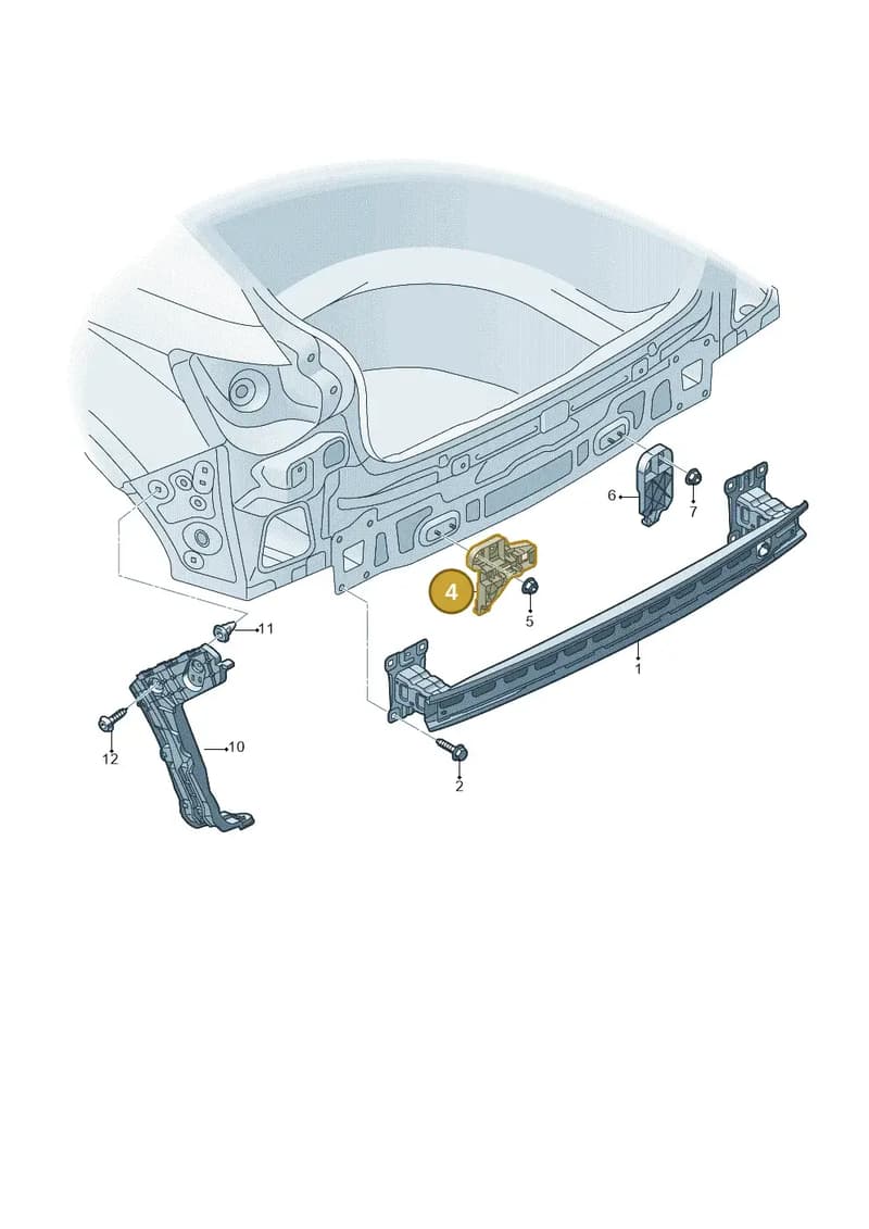 81A807329A — Audi Q2 (2016-2025) diagram 803807500, position 4