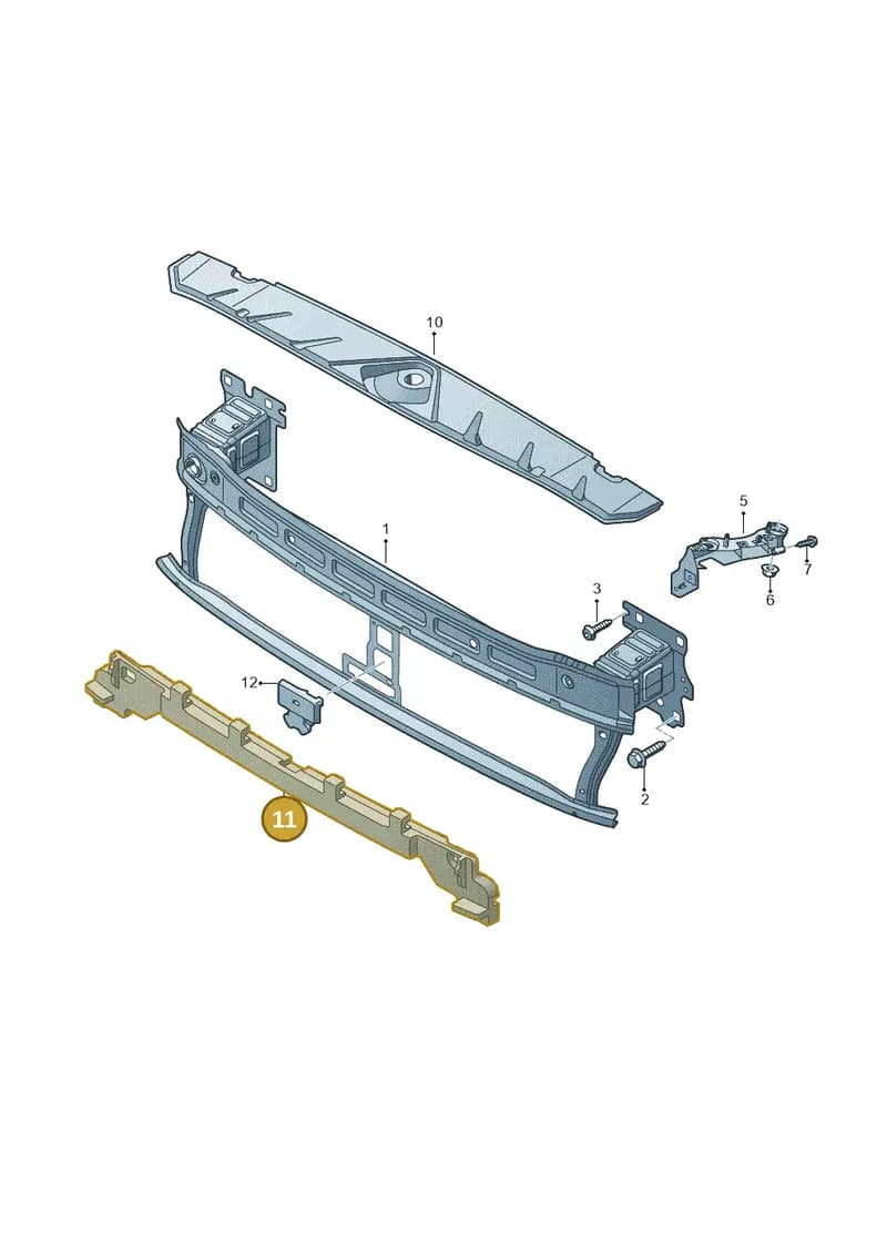 81A807550A — Audi Q2 (2016-2025) diagram 803807000, position 11