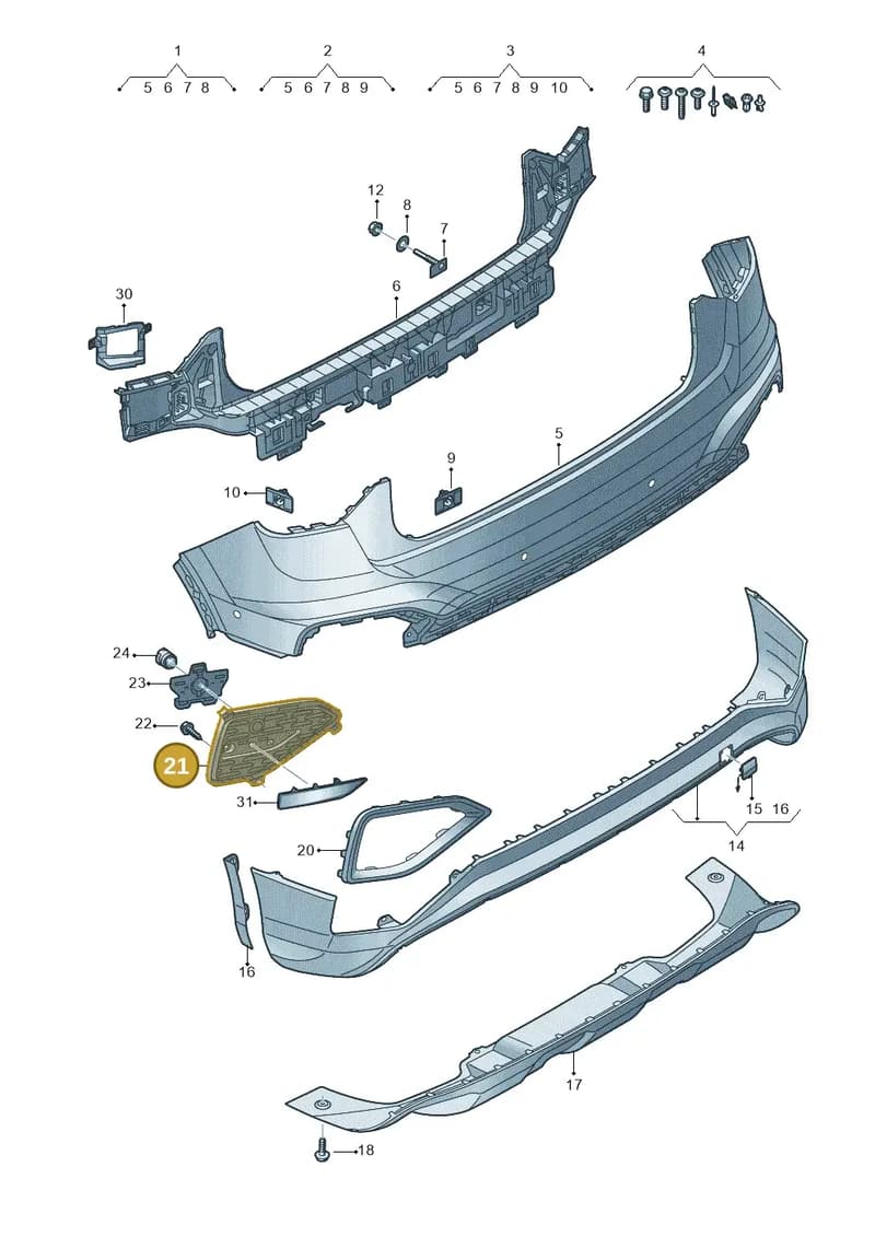 81A807882 — Audi Q2 (2016-2025) diagram 803807075, position 21