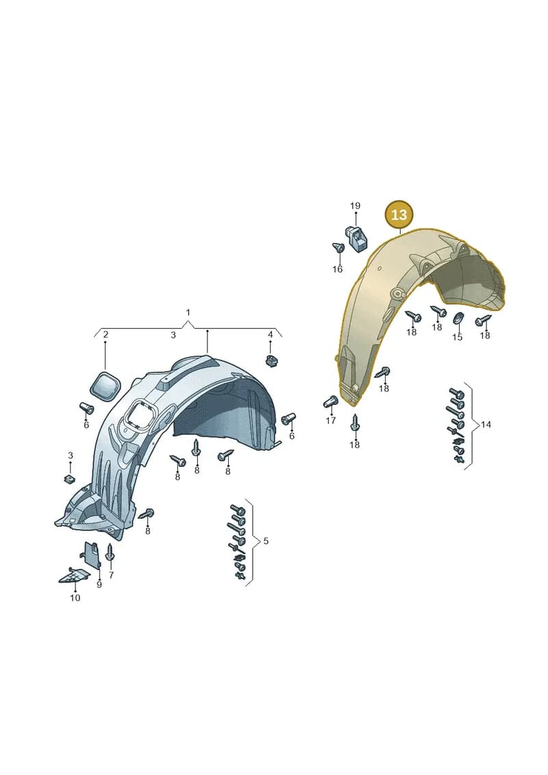 81A810171A — Audi Q2 (2016-2025) diagram 803821500, position 13