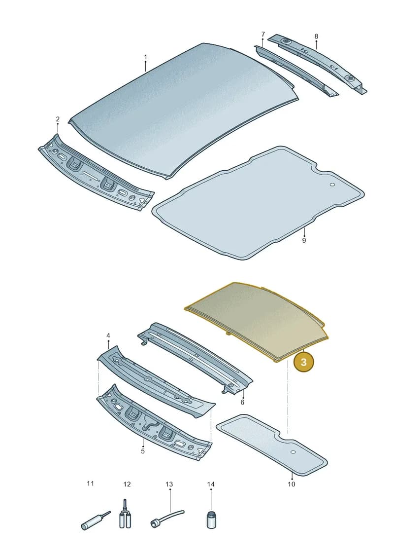 81A817109 — Audi Q2 (2016-2025) diagram 803817000, position 3