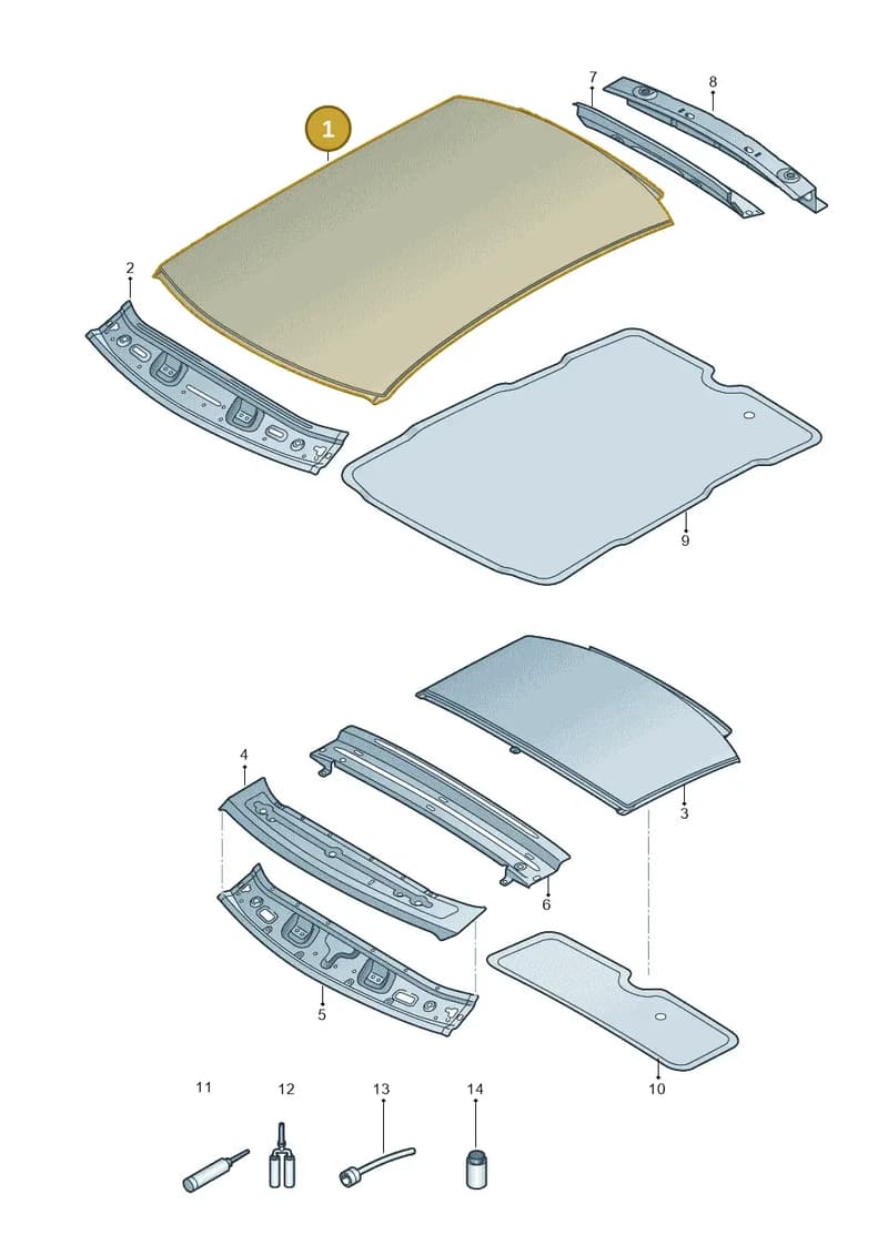 81A817111 — Audi Q2 (2016-2025) diagram 803817000, position 1