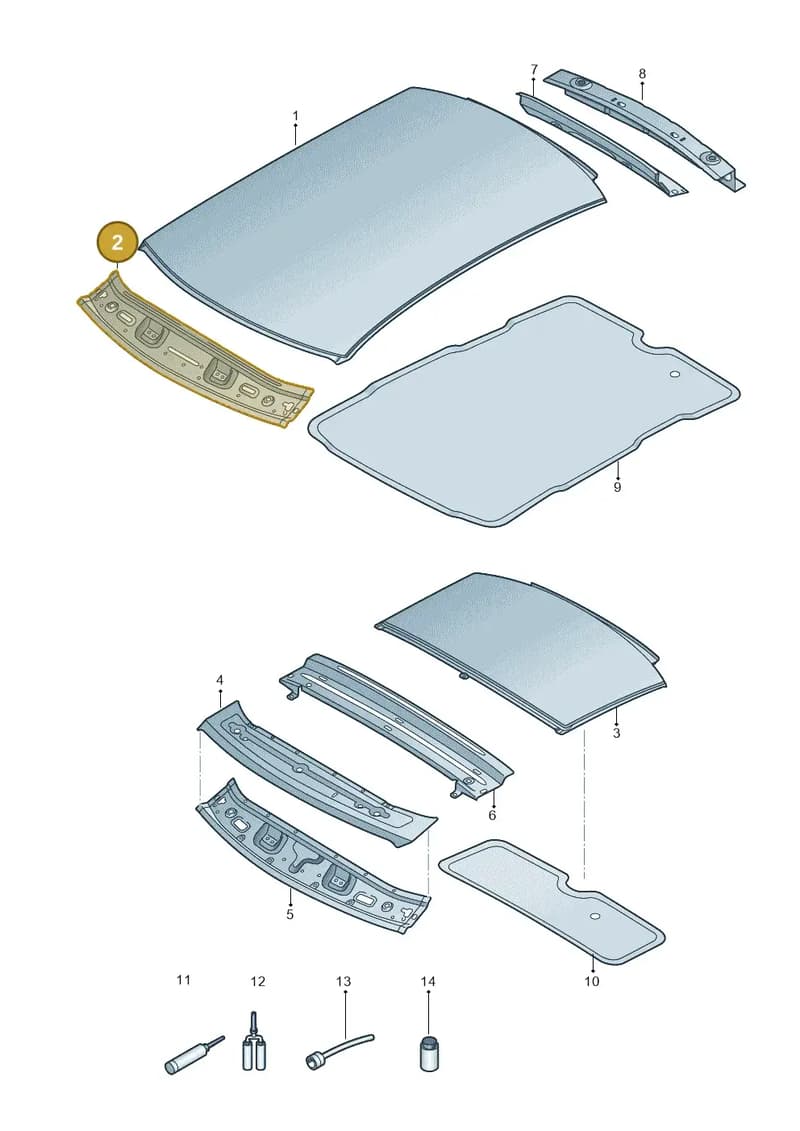 81A817995B — Audi Q2 (2016-2025) diagram 803817000, position 2