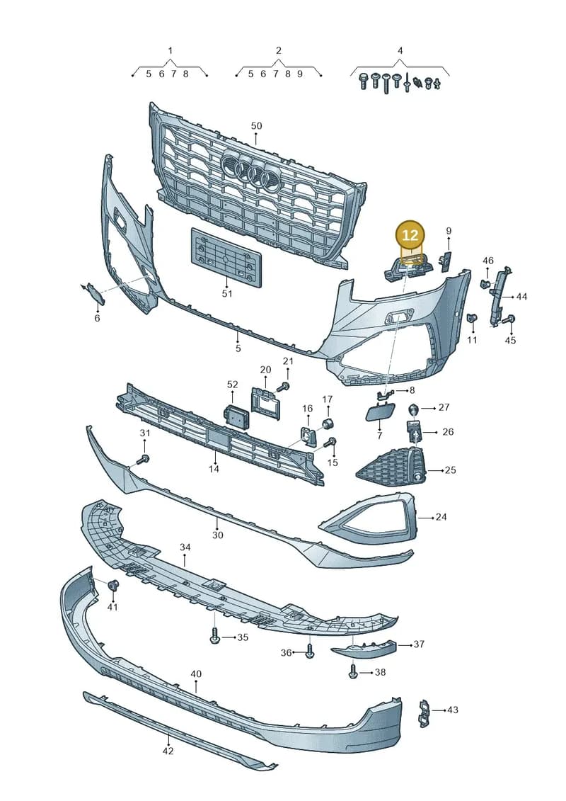 81A827394 — Audi Q2 (2016-2025) diagram 803807025, position 12