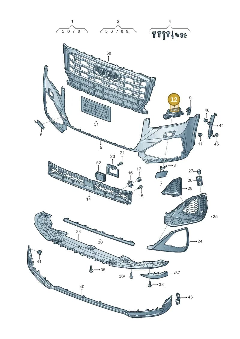 81A827394 — Audi Q2 (2016-2025) diagram 803807032, position 12