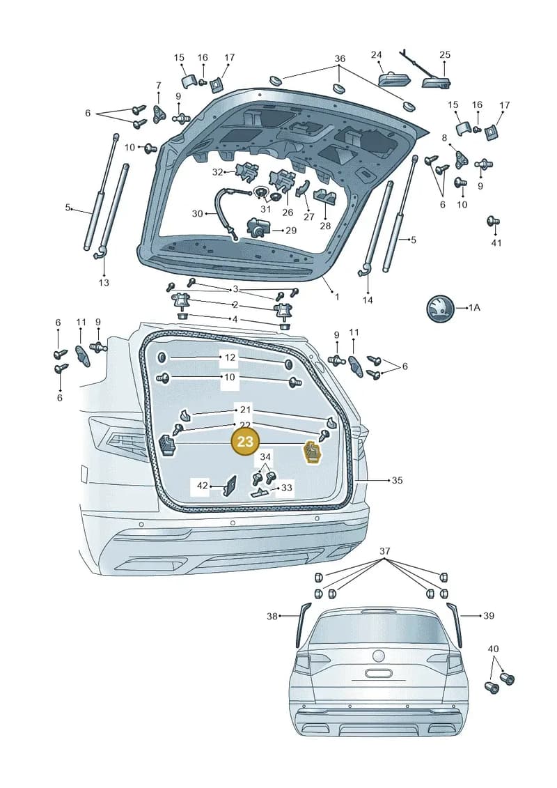 81A827506A — Skoda Karoq (2017-2023) diagram 834827000, position 23