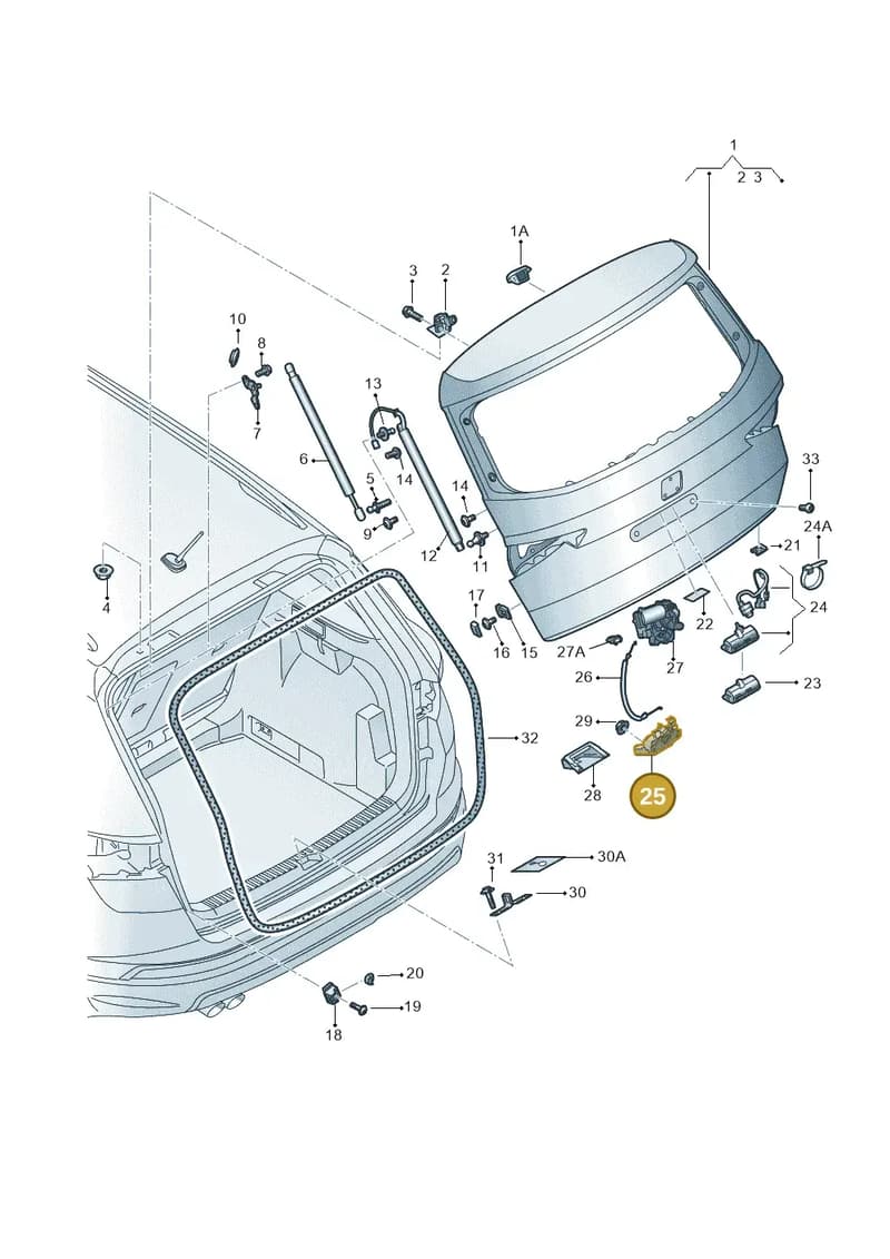81A827506A — SEAT Ateca (2016-) diagram 893827000, position 25
