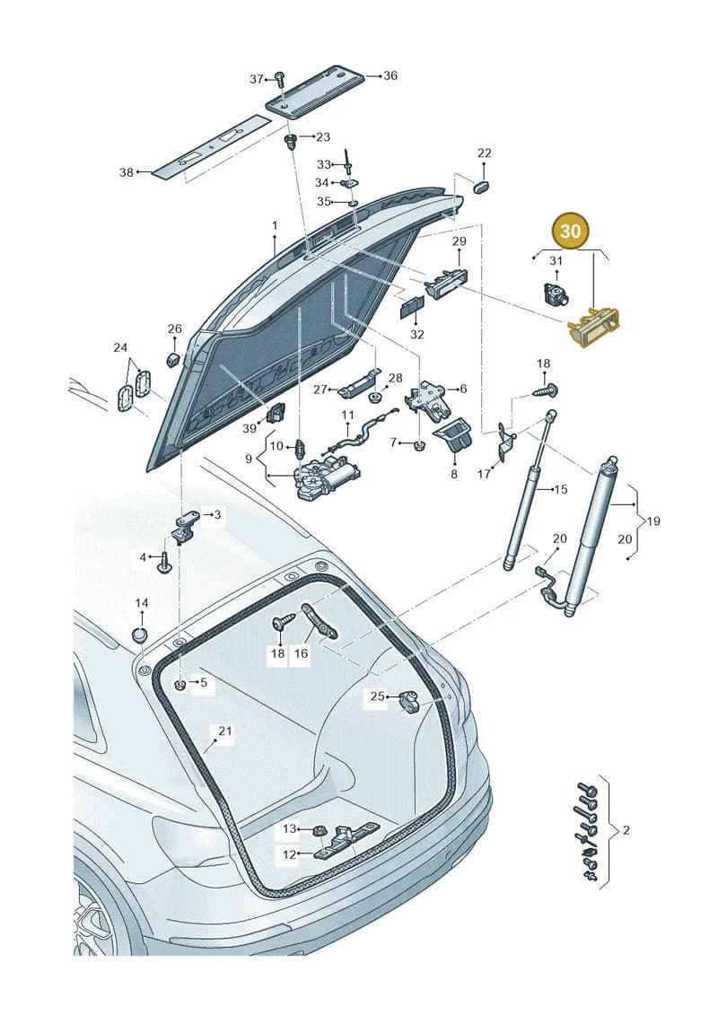 81A827566A — Audi RS Q3 Sportback (2019-2024) diagram 597827000, position 30