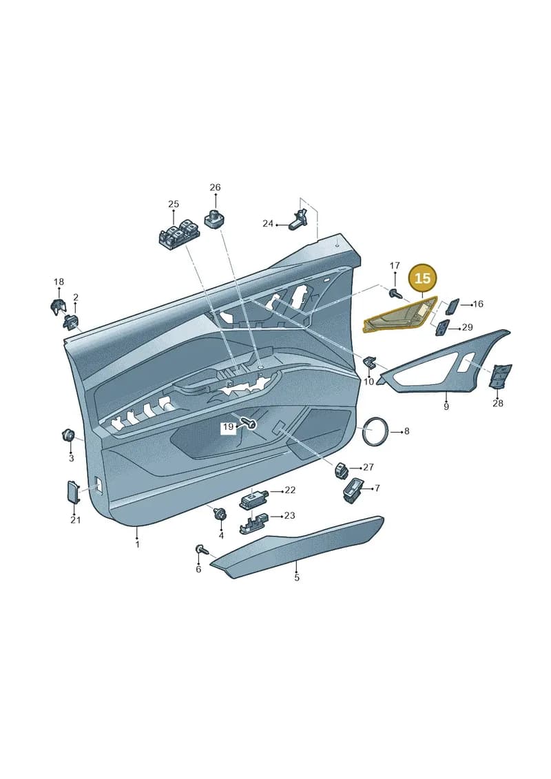 81A837019C4PK — Audi Q4 Sportback (2021-2025) diagram 89a867000, position 15