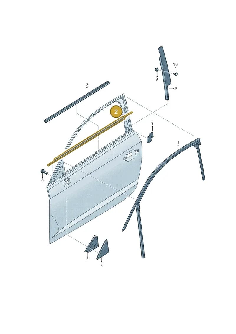 81A837478 — Audi Q2 (2016-2025) diagram 803837400, position 2