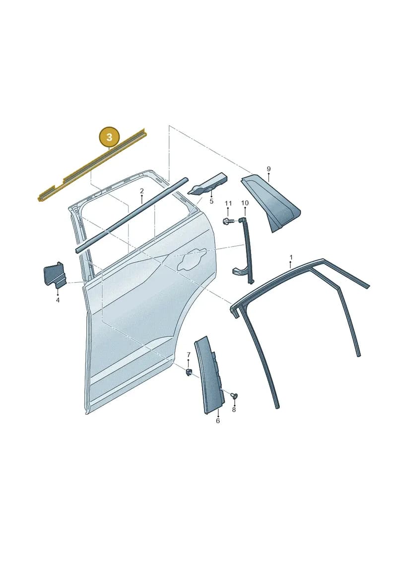 81A839479 — Audi Q2 (2016-2025) diagram 803839400, position 3