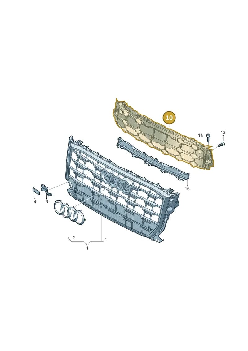 81A853037D — Audi Q2 (2016-2025) diagram 803853035, position 10