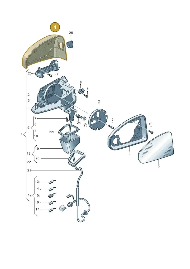 81A857527C3Q7 — Audi Q2 2.0 TDI (2016-2018) diagram 803857400, position 4