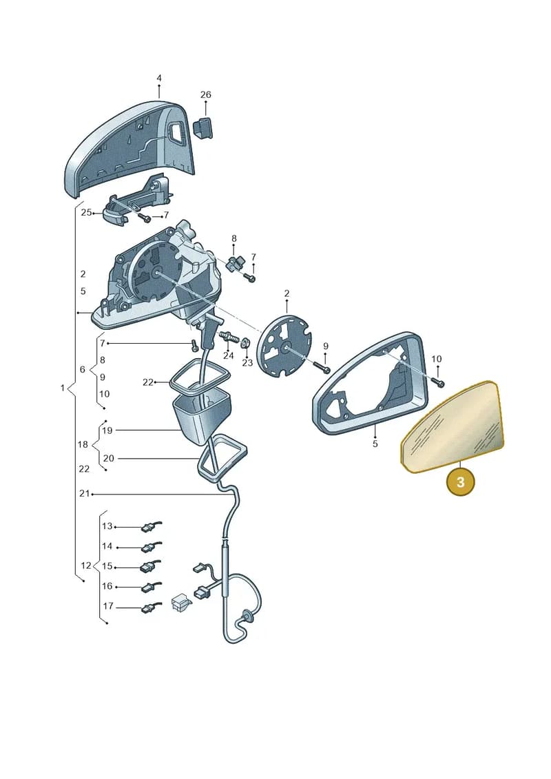 81A857535H — Audi Q2 (2016-2025) diagram 803857400, position 3