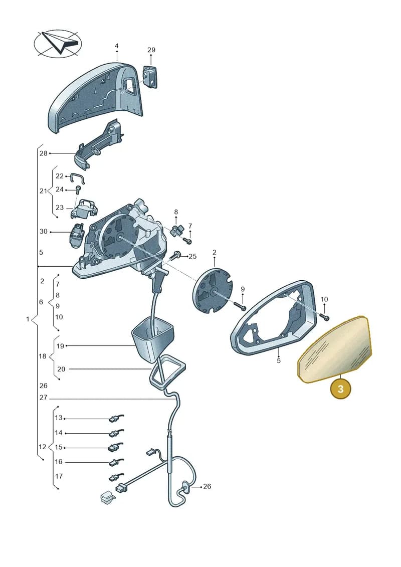 81A857536N — Audi RS Q3 Sportback (2019-2024) diagram 597857400, position 3