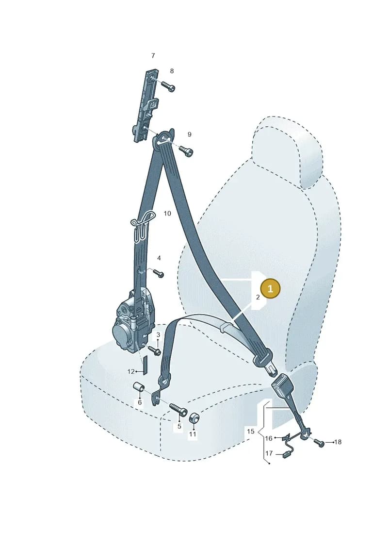 81A857706K041 — Audi Q2 (2016-2025) diagram 803857600, position 1