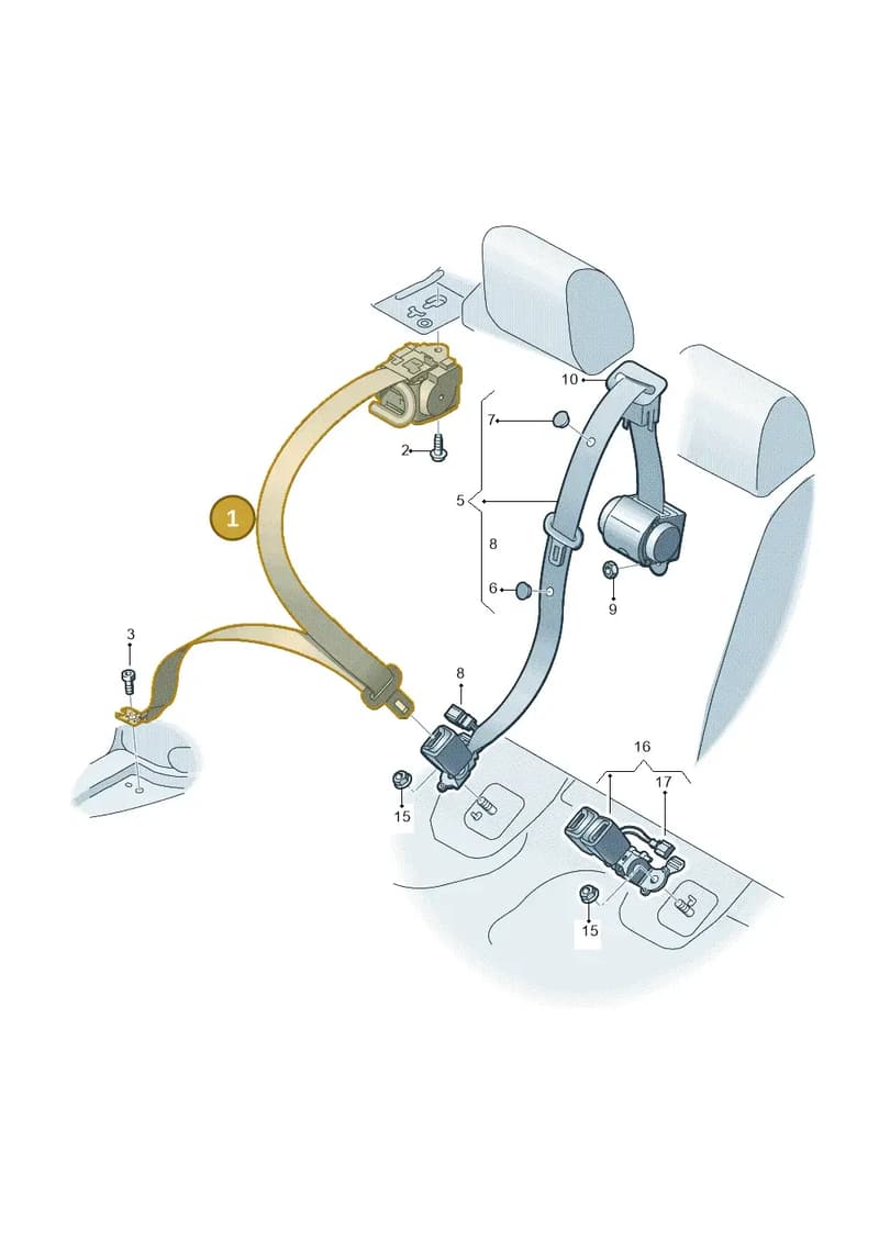 81A857805C041 — Audi Q2 (2016-2025) diagram 803857700, position 1