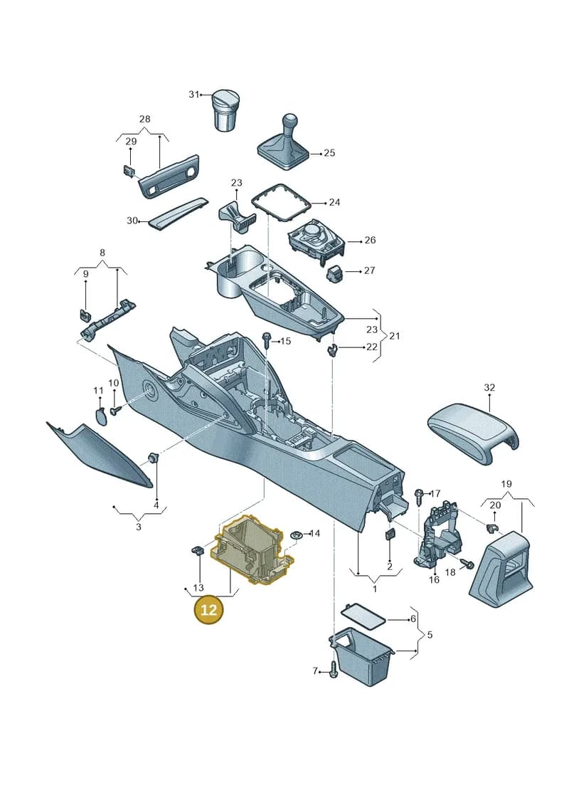 81A863531 — Audi Q2 (2016-2025) diagram 803863500, position 12