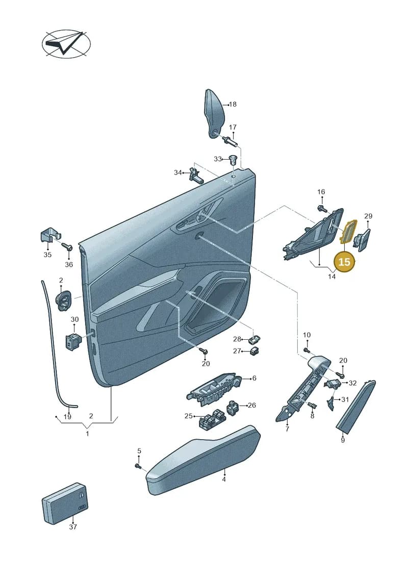81A8674444PK — Audi Q2 (2016-2025) diagram 803867000, position 15