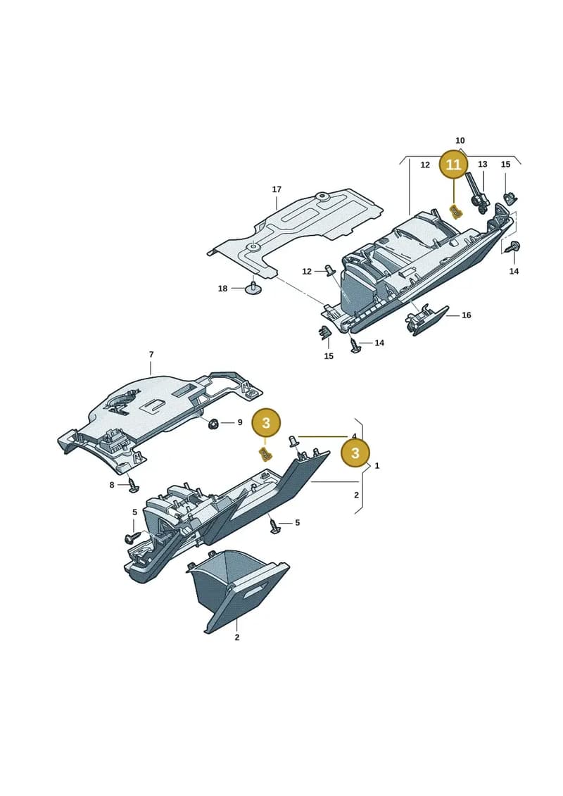 81A867947 — Audi Q6 e-tron (2023-2025) diagram f5s857190, position 3+11