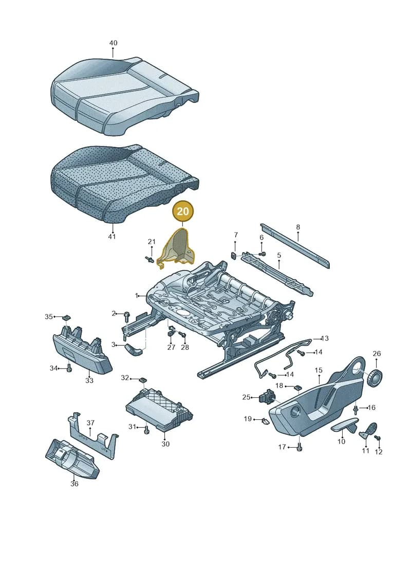 81A881328A4PK — Audi Q2 (2016-2025) diagram 803881000, position 20