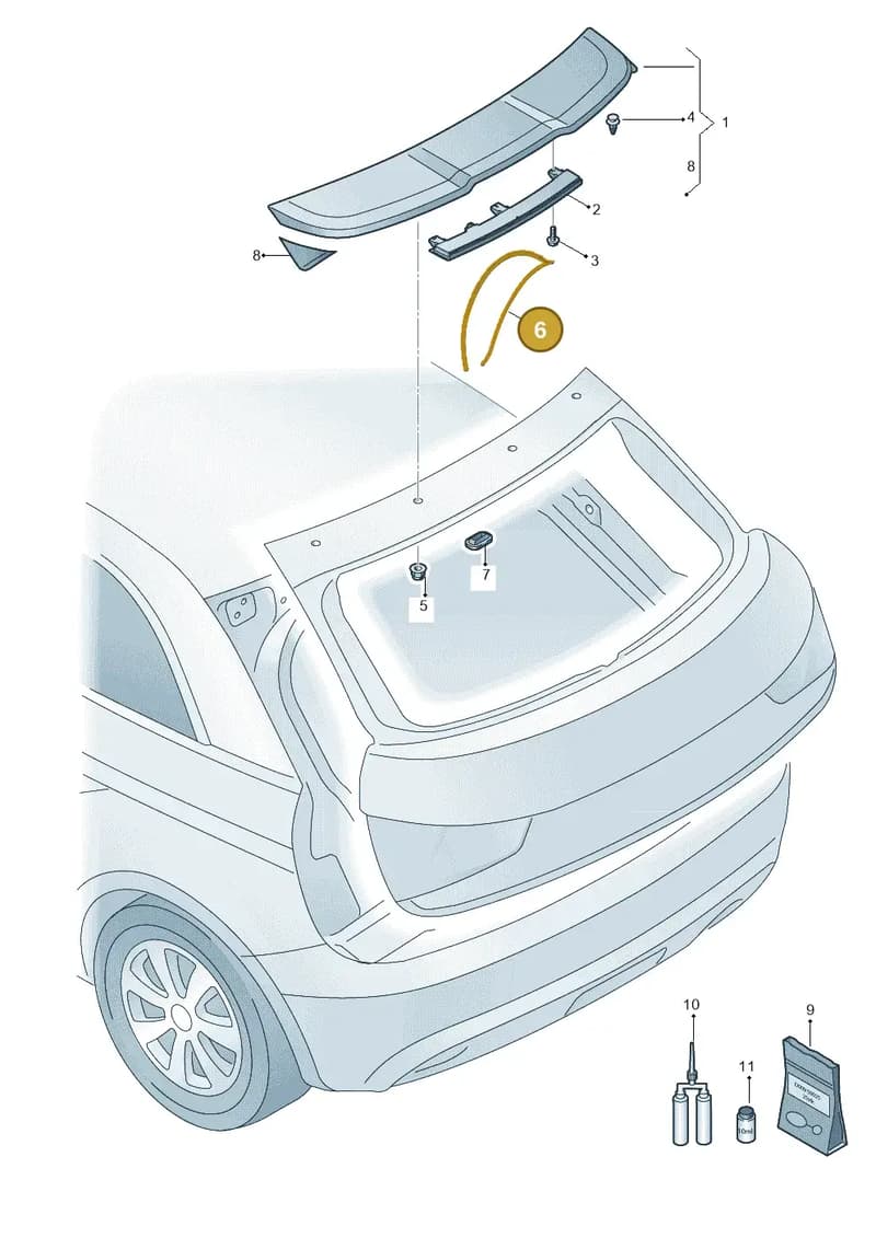 81A898940 — Audi Q2 (2016-2025) diagram 745827500, position 6