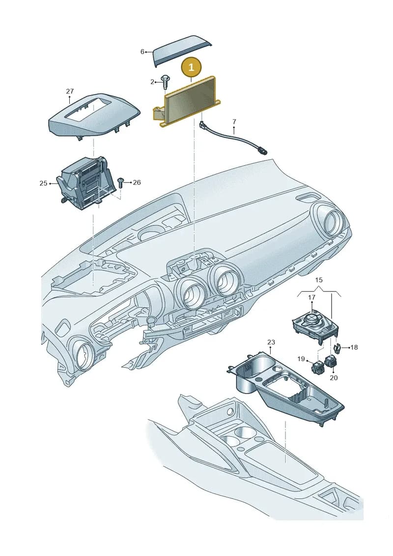 81A919604B — Audi Q2 (2016-2025) diagram 803919000, position 1