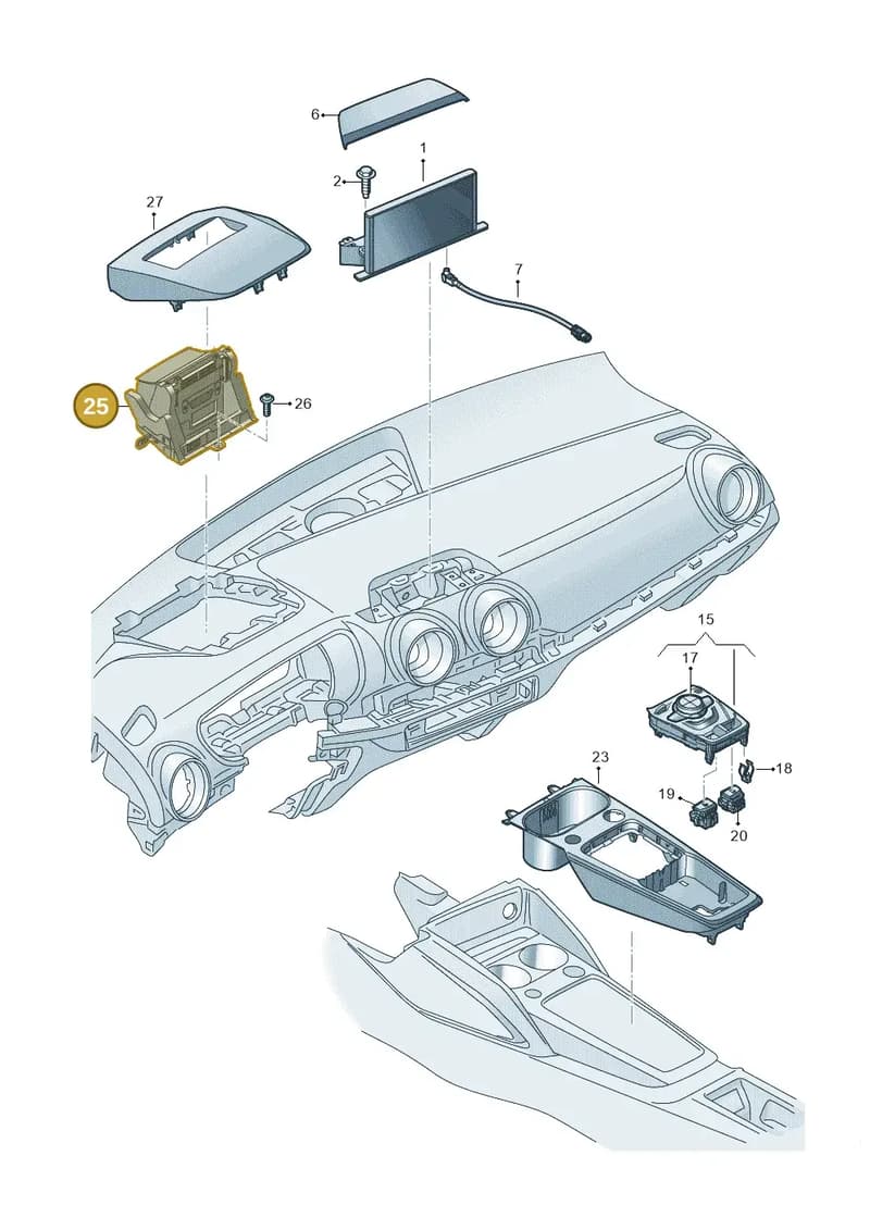 81A919617 — Audi Q2 (2016-2025) diagram 803919000, position 25