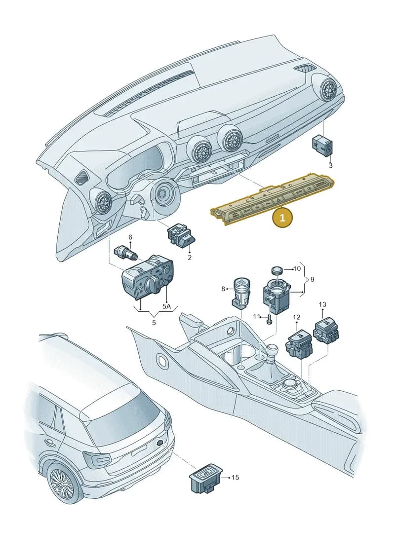 81A925301MNV6 — Audi Q2 (2016-2025) diagram 803941500, position 1