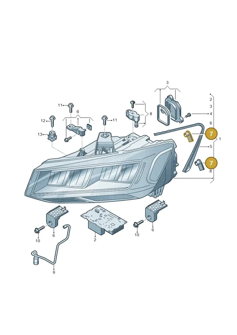 81A941041 — Audi Q2 (2016-2025) diagram 803941010, position 7