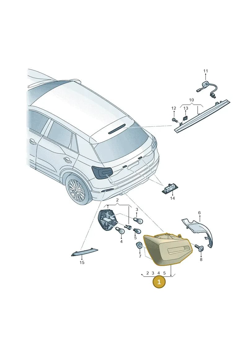 81A945092B — Audi Q2 (2016-2025) diagram 803945000, position 1