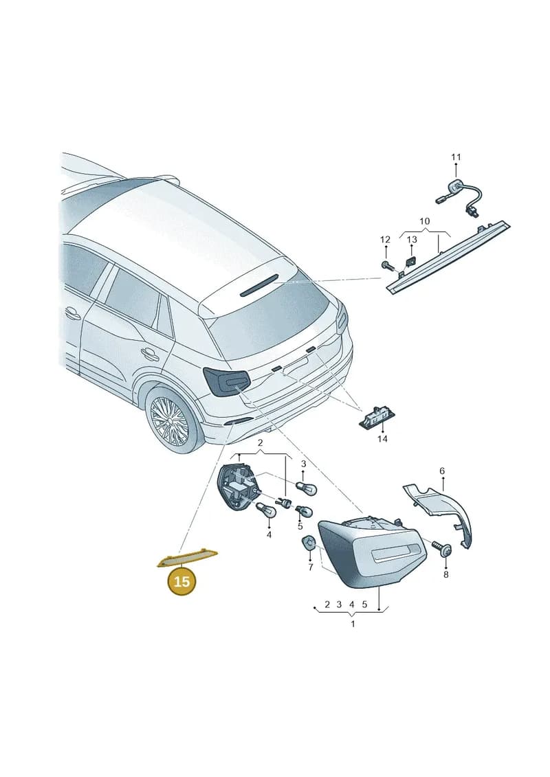 81A945105A — Audi Q2 (2016-2025) diagram 803945000, position 15
