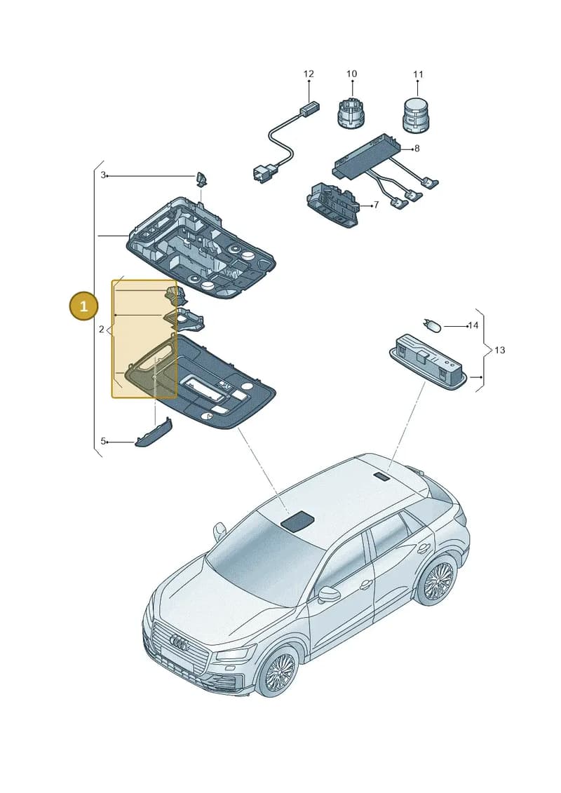 81A947135CDBC5 — Audi Q2 (2016-2025) diagram 803947050, position 1